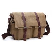 Bolsos de mensajero de negocios para hombres, bolso de hombro vintage, paquete cruzado de lona, bolso de viaje de oficina informal Retro - details 6