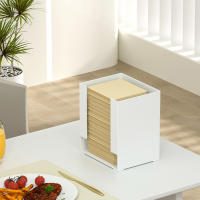 Organizador cuadrado de extremos de apertura Simple, caja de acabado de escritorio elegante para estudio en casa y oficina - details 5
