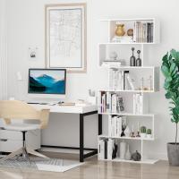 Estanteria Libreria 6 Estantes Madera Forma S 80x24x191 cm Estantes Color Blanco - details 1