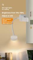 Mini Clip Book Lamp LED Table Lamp Eye Protection 3 Colors Battery Powered USB Night Light Portable Bedside Student Reading Lamp - details 5