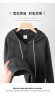 Sudadera con capucha para hombre, sudadera holgada de un solo hombro, color sólido - details 5