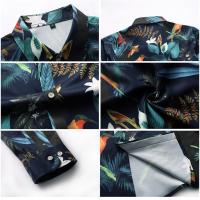 Camisas Casuales para Hombres Impresión de Moda, Elástica, Sin Hierro, Talla Grande - details 6