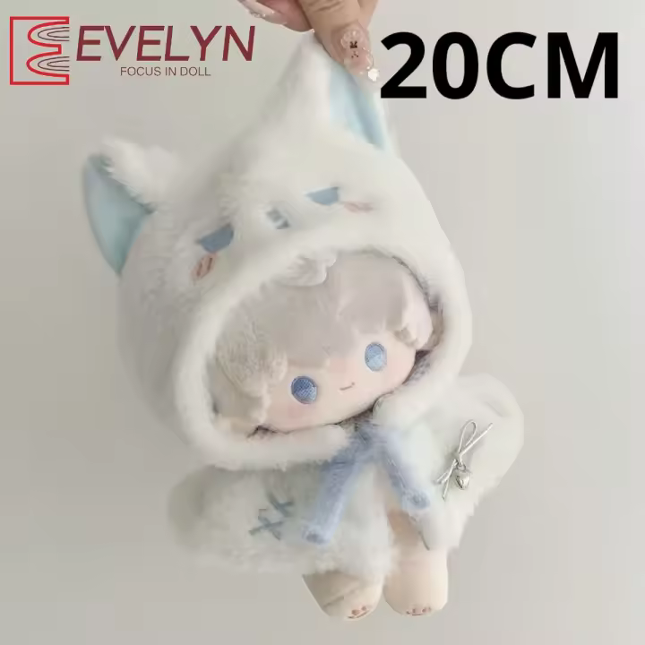 Evelyn-ropa para muñecas de 20CM, capa de amor y espacio profundo, accesorios para muñecas, capa con capucha de felpa, Xavier Zayne Rafayel ralayo Sylus Caleb - 1