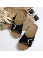 Zapatillas de mujer de moda Con suela gruesa y correa estilo europeo y americano verano 2025 nueva llegada suela de goma - details 8