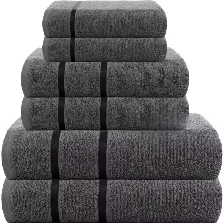 Juego de Toallas Eterno de 6 Piezas Toallas de Baño y Mano de Algodón Egipcio Suave, 139l x 69an - 1