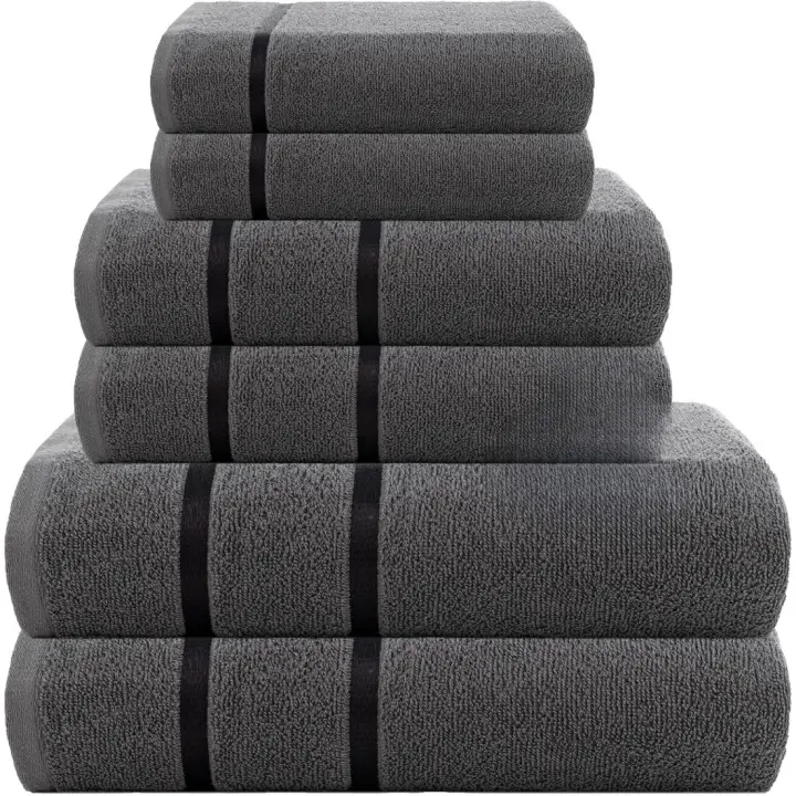 Juego de Toallas Eterno de 6 Piezas Toallas de Baño y Mano de Algodón Egipcio Suave, 139l x 69an - 1
