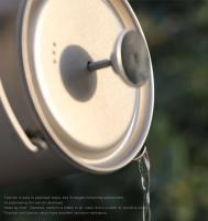 Tiartisan - Mango plegable de titanio, prensa francesa, cafetera cubierta para colgar, utensilios de cocina para acampar al aire libre, taza de agua - details 9