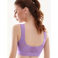 Sujetador deportivo con almohadillas incorporadas, transpirable, alta elasticidad, sin aros, perfecto para yoga, fitness, correr - details 13
