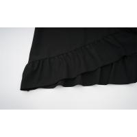 Nuevo vestido irregular retro europeo y americano, vestido con cordón medieval victoriano de manga corta con cuello de una palabra - details 17