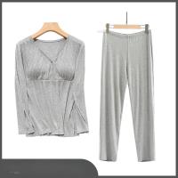 Conjunto de ropa de lactancia de maternidad fina para amamantar, pijama de posparto, otoño e invierno - details 2