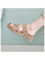 Sandalias de suela gruesa de verano 2025 para mujer, casuales y cómodas, talla grande, pantuflas sencillas y versátiles, libres para hacer ejercicio - details 4