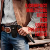 1 cuchillo de bolsillo multiherramienta cuchillo táctico con hoja sierra alicates destornillador abridor de botellas cuchillo plegable de acero inoxidable perfecto para hombres camping emergencia uso diario al aire libre - details 6