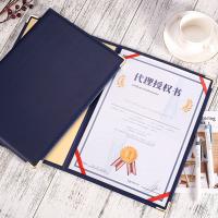 Carpeta de acuerdo A4 de cuero PU, protector sin inserciones, cubierta de certificado y diploma, bordes reforzados multifuncionales - details 13