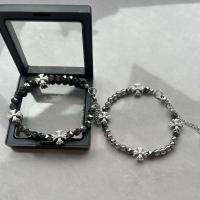 Pulsera con colgante de cruz de hip-hop versátil con cuentas de piedra biliar negra de moda para hombres - details 4
