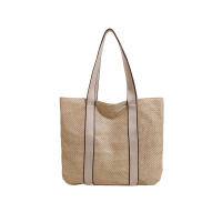Bolsos hechos a mano para mujer, bolso de playa tejido de paja, gran capacidad, Asa superior, Verano - details 0