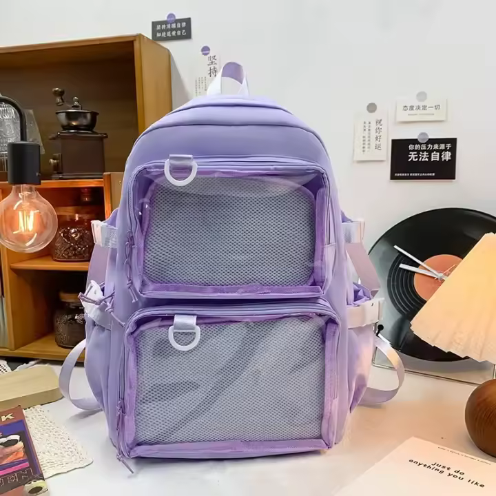 Mochila Itabag Kawaii Japonesa para Mujeres Nueva 2024 Mochila Transparente de Gran Capacidad Mochila Ita para Estudiantes de la - 1