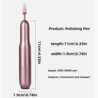 Máquina pulidora eléctrica de uñas para manicura, juego de fresas para pulido de Gel, bolígrafo perforador de uñas, equipo de salón de belleza, 20000RPM - details 4