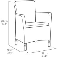 226454 Sillón de jardín, 60 x 63 x 85 cm - details 2