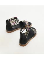 Sandalias planas romanas 2025, nuevas sandalias casuales de moda para mujer, para vacaciones, viajes, playa con flores. - details 6