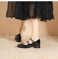 Zapatos Mary Jane de mujer con tacón grueso y hebilla de cinturón de nuevo estilo - details 15