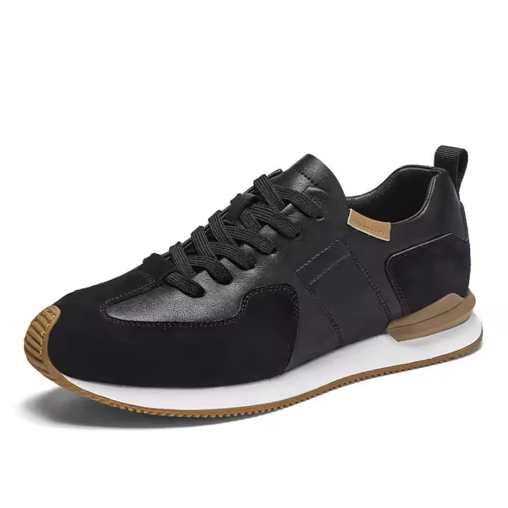 Los nuevos zapatos casuales de cuero para hombre son cómodos, livianos y adecuados para caminar en la ciudad. El diseño italiano es lujoso y - 1