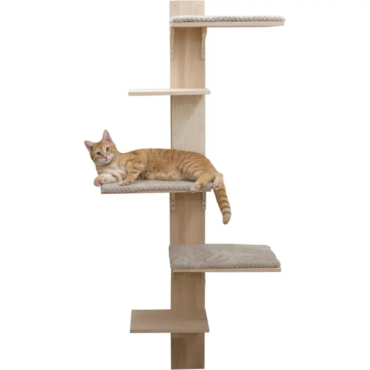 Kerbl Pet Rascador de Pared de Madera para Superficie de Descanso, 150 cm - 1