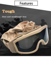 Gafas Tácticas de Paintball MJMOTO Lentes Reforzadas de Fibra de Policarbonato - details 2