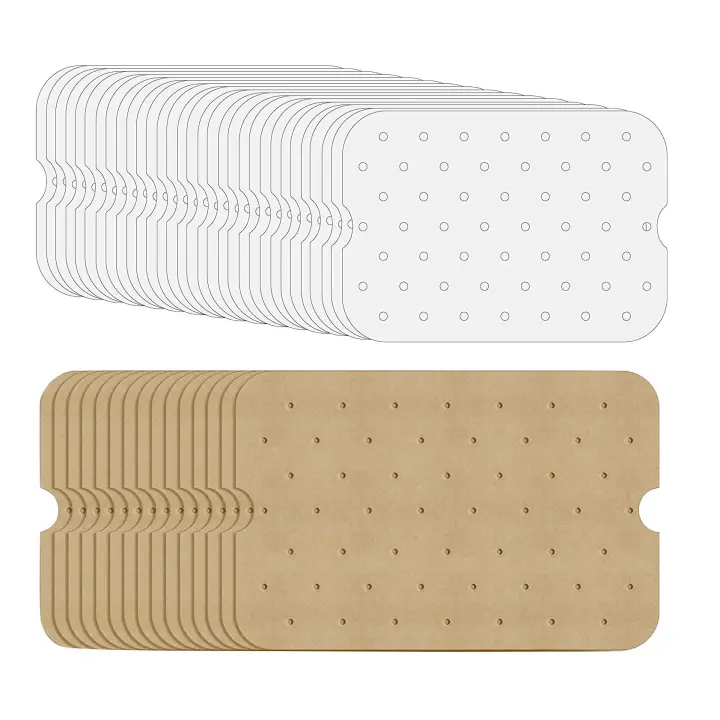 Revestimiento de papel de pergamino para freidora de aire, piezas para Ninja Foodi XL Smart FG551, 6 en 1, accesorios para parrilla interior, 200 - 1