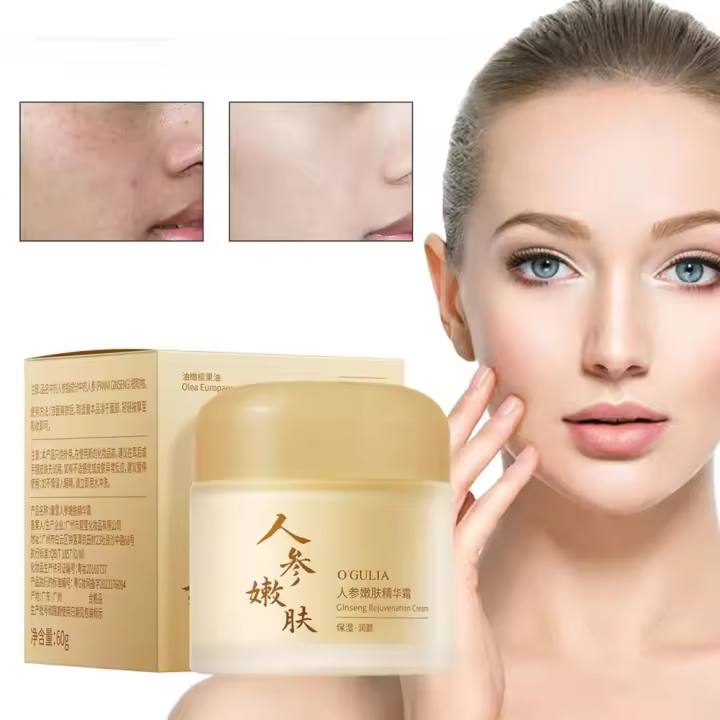 Crema rejuvenecedora de esencia de ginseng hidratante, iluminadora y cuidado de la piel - 1