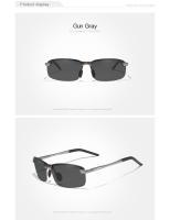 KINGSEVEN-gafas de sol de aluminio para hombre, lentes polarizadas sin montura, diseño Simple, para conducir, de marca, UV400, nueva actualización - details 3