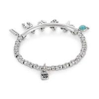UNOde50-Pulsera de trébol de cuatro hojas con colgante de borla y diseño de niño, herradura, buena suerte - details 1
