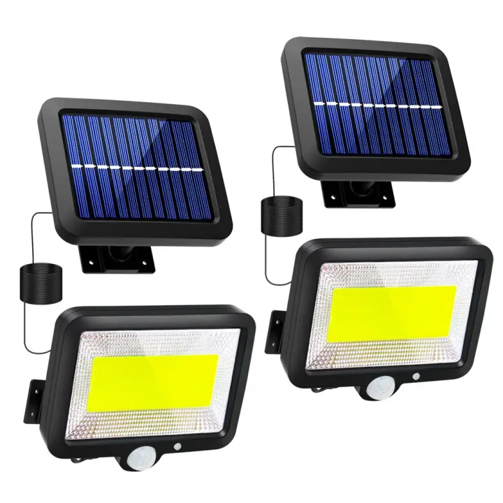 Luz Solar para Exteriores RXUNS Sensor de Movimiento LED COB Impermeable 3 Modos Cable de 5M - 1