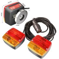 Luces magnéticas para tablero de luz de remolque, juego de lámparas traseras para camión, caravana, furgoneta, camión, luz de remolque de 7 pines, 12V, 2 uds. - details 2
