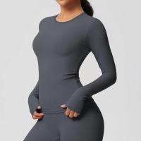 Camisetas de Entrenamiento Sin Costuras para Mujer Ropa Deportiva de Yoga de Manga Larga - details 26