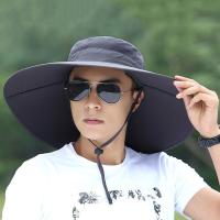 Sombrero de pescador de malla de nailon informal, protección UV de secado rápido, sombrero de cubo plegable, ala ancha, gorra de senderismo suave, deportes - details 1