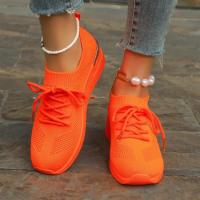 Zapatillas de deporte informales para mujer, zapatos de malla transpirables con cordones, Tenis de plataforma para caminar y correr, moda de verano - details 18