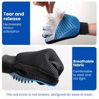 Guantes de depilación para perros y gatos, suministros de limpieza para mascotas, limpiador de pelo flotante, guantes de mano para gatos - details 4