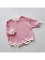 Infantil ins viento escalada ropa bebé de manga larga waffle triángulo pedo ropa mameluco niños y niñas primavera y verano mono - details 2