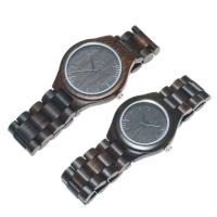 Reloj Mujer 2025 Diseño Nórdico en Ébano Tallado, Cuarzo Suizo, Pulsera de Sándalo Natural - details 5