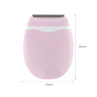 Afeitadora eléctrica inalámbrica para mujer, uso húmedo/seco con cabezal desmontable para afeitar suavemente el bikini, las piernas, las axilas y el vello público - details 0