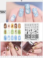 Placa de Arte de Decoración de Uñas KADS con Elementos Navideños y Flores y Hojas Herramienta de Manicura DIY Accesorio de Uñas - details 5