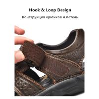 Zapatos Informales De Piel Auténtica Para Hombre, Sandalias Clásicas De Alta Calidad, Zapatillas Transpirables Para Caminar Al Aire Libre, Ideales Para El Verano - details 9