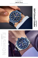 Reloj MINIFOCUS Hombre Moda, Calendario y Segundero Pequeño, Acero - details 6