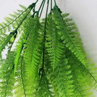 2/1 UDS plantas artificiales DIY 7 ramas de plástico 49 hojas helechos falsos muebles para el hogar decoraciones de mesa de Navidad - details 3