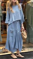 Conjunto de Falda A-Line de Talla Irregular para Mujer Primavera Otoño - details 1