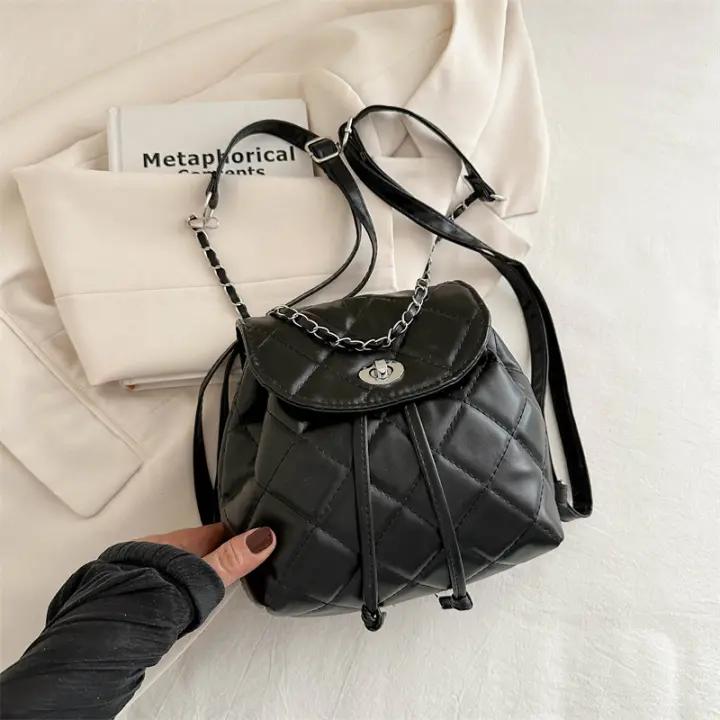 De mano, Personalizado, Cadena, Un solo hombro, Estilo occidental, Nuevo, Mochila, Casual, Coreano, Mochila - 1