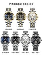 Reloj de Pulsera Mecánico Automático de Lujo Premium Acero Inoxidable, Resistente al Agua, Luminoso con Fecha - details 8