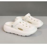 Zuecos de verano para mujer, versátiles, con suela gruesa y suave, estilo bosque, que aumentan la altura. - details 14