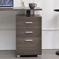 Escritorio Moderno de Madera y Acero 3 Cajones, Porta Ordenador, Diseño de Mesa de Trabajo, 120 x 50 x 75 cm, Decoración para Casa y Oficina - details 23