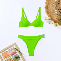 Útil conjunto de bikini de nailon, tren de baño de diseño sexy para vacaciones en la playa - details 12